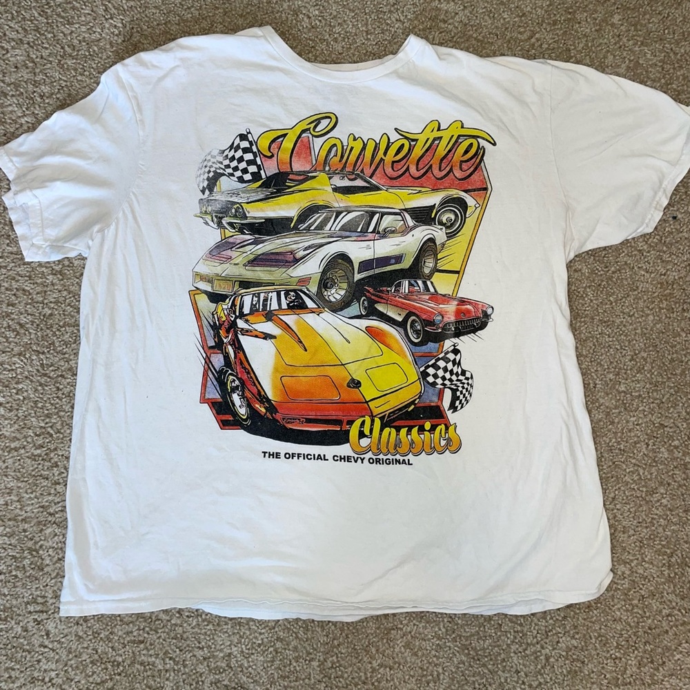 XXL men’s white graphic t shirt